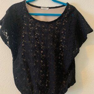 Black Lacey Shirt